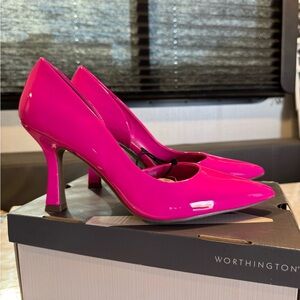 Worthington Hot Pink Heels 9.5M